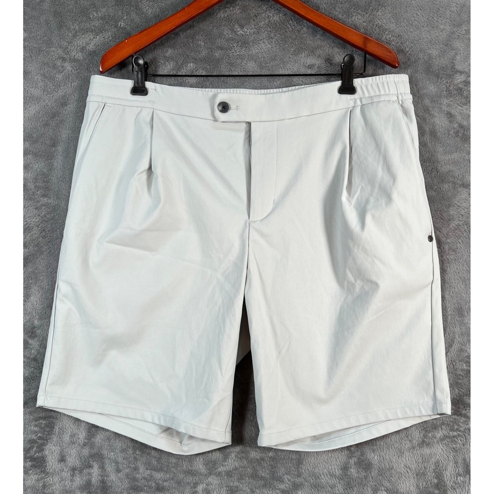 Vuori Meta Shorts Mens 36  8.5" Gray Performance Chino Stretch Lightweight